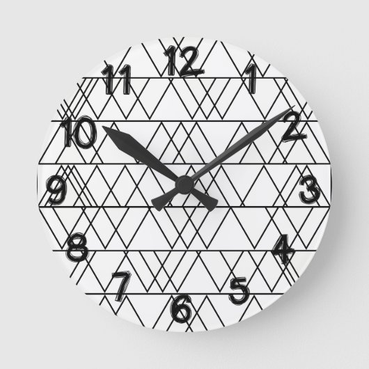 Horloge Ronde Triangles (Recto)