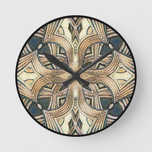 Horloge Ronde Tribal contemporain (Recto)