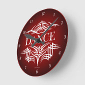 Horloge Ronde Tribal Dance Round Clock (Angle)