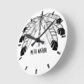 Horloge Ronde Tribe Wall Clock (Angle)