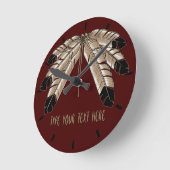 Horloge Ronde Tribe Wall Clock (Angle)