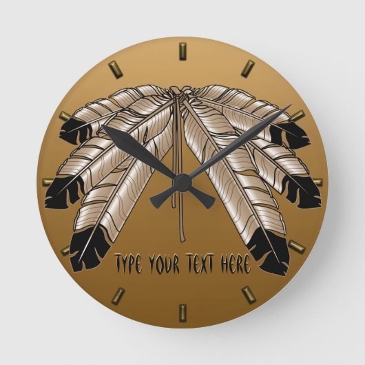 Horloge Ronde Tribe Wall Clock (Recto)