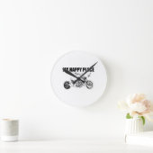 Horloge Ronde Trike Trike Trike Trikes Cadeau à trois roues (Maison)