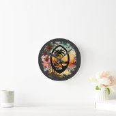 Horloge Ronde Triptyque d'impression en acrylique pour sceau de  (Maison)