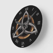Horloge Ronde Triquetra (Brown/argent) (Angle)