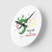 Horloge Ronde Trogdor le Brûleur (Angle)