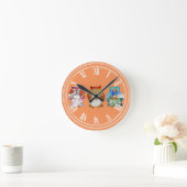 Horloge Ronde Trois hiboux sages (Maison)