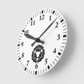 Horloge Ronde Trois pins (Angle)