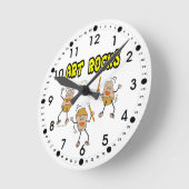 Horloge Ronde Trois rochers d'art (Angle)