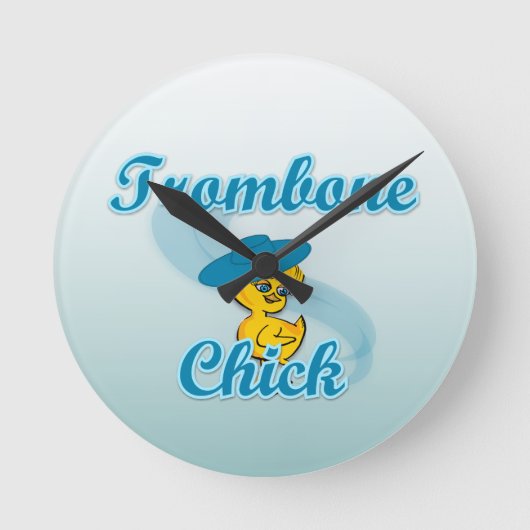 Horloge Ronde Trombone Chick #3 (Recto)