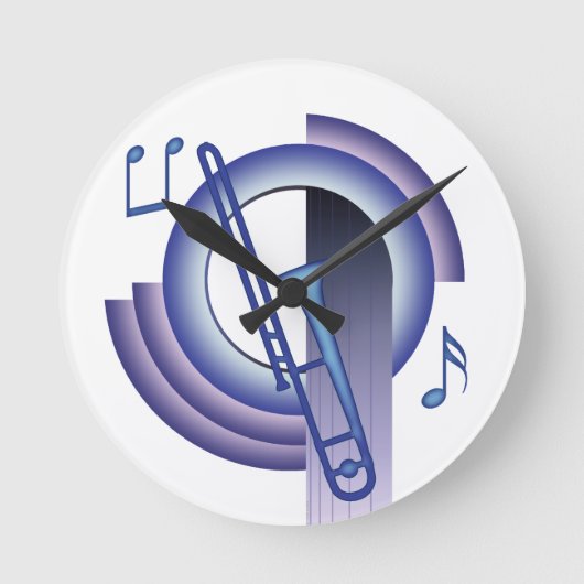 Horloge Ronde Trombone Déco2 (Recto)