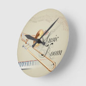 Horloge Ronde Trombone Music Room (Angle)