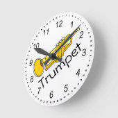 Horloge Ronde Trompette (Angle)