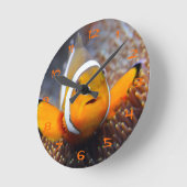 Horloge Ronde Tropcal reef fish (Angle)