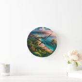 Horloge Ronde Tropical Maui Island Paradise (Maison)