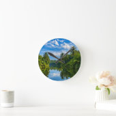 Horloge Ronde Tropical Mirror River Reflections Accent (Maison)