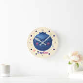 Horloge Ronde TropiCool Blueberry - mignonne cadenas de fruits K (Maison)