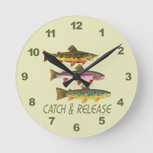 Horloge Ronde Trout Catch and Release (Recto)