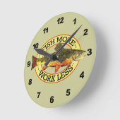 Horloge Ronde Trout fishing (Angle)