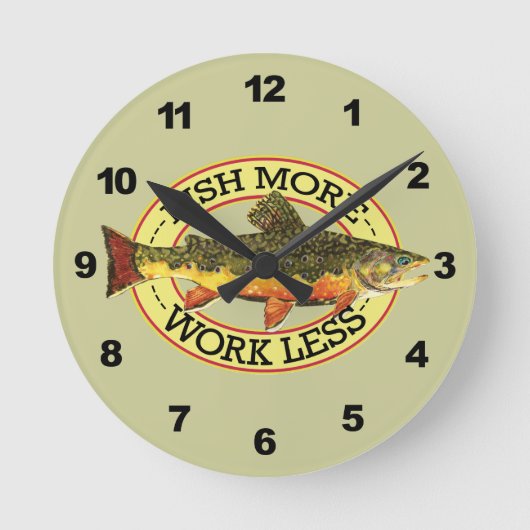 Horloge Ronde Trout fishing (Recto)