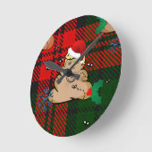 Horloge Ronde trump à la décharge de noël (Angle)