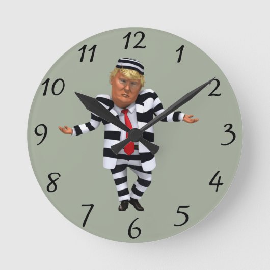 Horloge Ronde Trump en prison (Recto)