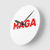 Horloge Ronde Trump Maga 2024 (Angle)