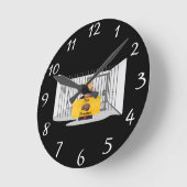 Horloge Ronde Trump Pas D'Horloge Murale Brainer (Angle)