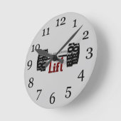 Horloge Ronde Tu as même soulevé des barbelés (Angle)