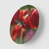 Horloge Ronde Tulipes (Angle)