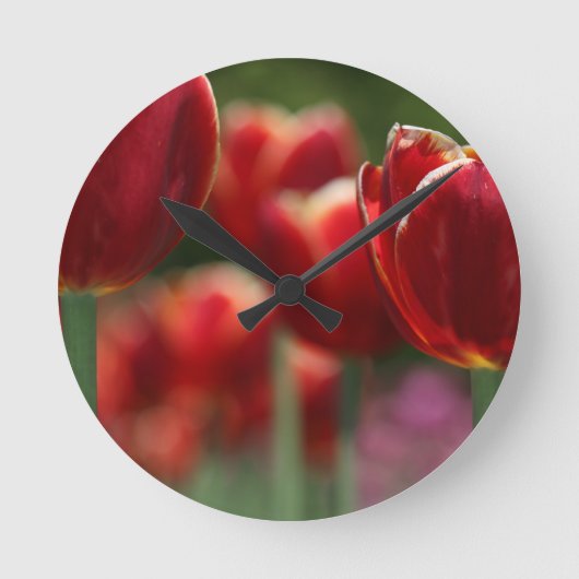 Horloge Ronde Tulipes (Recto)