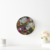 Horloge Ronde Tulipes (Maison)