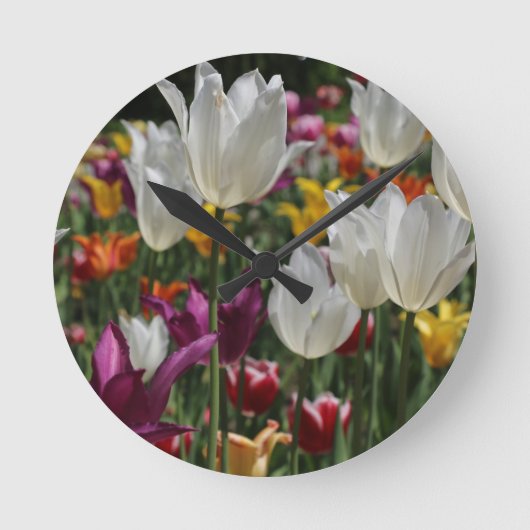 Horloge Ronde Tulipes (Recto)