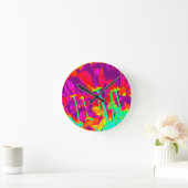 Horloge Ronde Tulipes (Maison)