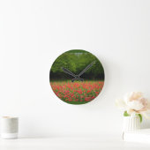 Horloge Ronde Tulips et Trees (Maison)