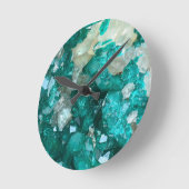 Horloge Ronde Turquoise Rock Candy Quartz (Angle)