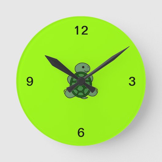 Horloge Ronde Turtle Clock (Recto)