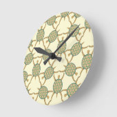 Horloge Ronde Turtle pattern (Angle)