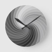 Horloge Ronde Twirl argenté spatial (Recto)