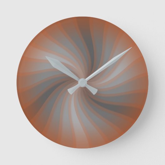 Horloge Ronde Twirl rouille  (Recto)