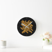 Horloge Ronde Typographie (Maison)