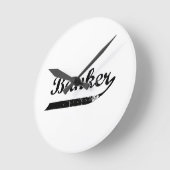 Horloge Ronde Typographie bancaire (Angle)