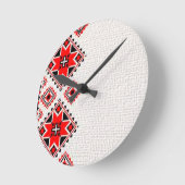 Horloge Ronde Ukrainian embroidery (Angle)