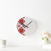 Horloge Ronde Ukrainian embroidery (Maison)