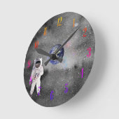 Horloge Ronde Un astronaute dans l'espace extra-atmosphérique re (Angle)