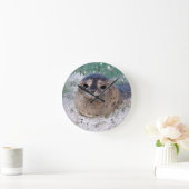 Horloge Ronde Un bébé phoque surfant (Maison)