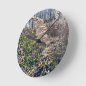 Horloge Ronde Un bonheur d'automne... (Angle)