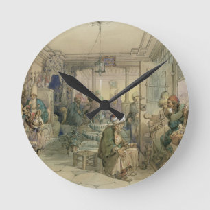 Horloge Ronde Un café, Constantinople, 1854 (stylo et encre et