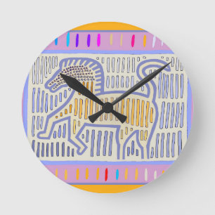 Horloge Ronde Un Cheval Sans Nom