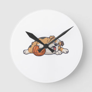 Horloge Ronde Un chien paresseux